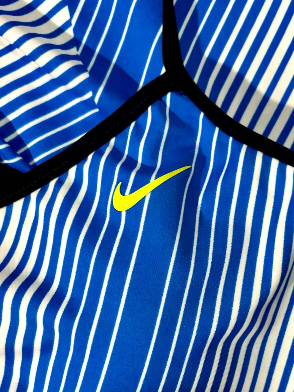 Nike Women’s Tankini Swimsuit Top • Size 16 • Blue Stripe - Picture 7 of 8